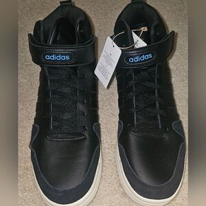 New Adidas Postmove Mid Leather Basketball Shoe/GY7163 11.5 M/Black-White SRP$65